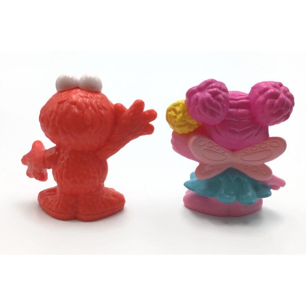 Sesame Street 5 Figures Lot 3" Hollow Hard Plastic Oscar Abby Cookie Grover Elmo - Picture 6 of 8